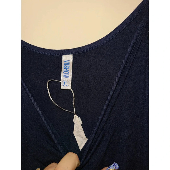 Viishow Slip Dress Women's XL Sleeveless Adjustable Spaghetti Strap Pockets (FF) - Picture 2 of 6